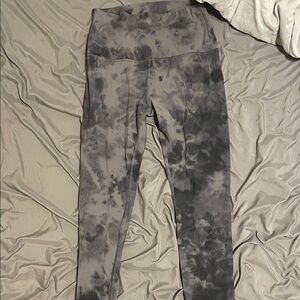 lululemon athletica Black Tie-Dye Leggings